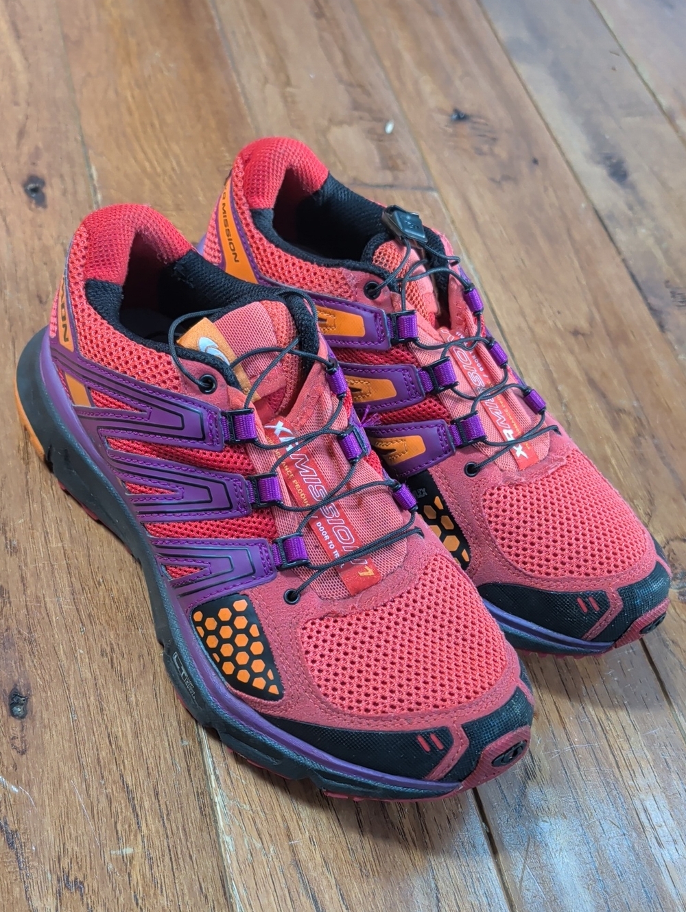 Salomon XR Mission 1 Women’s Trail Running Shoes - Coral Purple